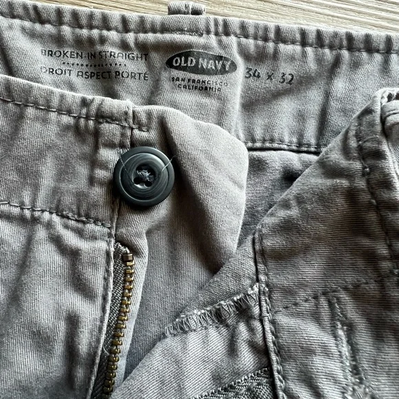 Men's Gray Chino Pants - Picture 2 of 4